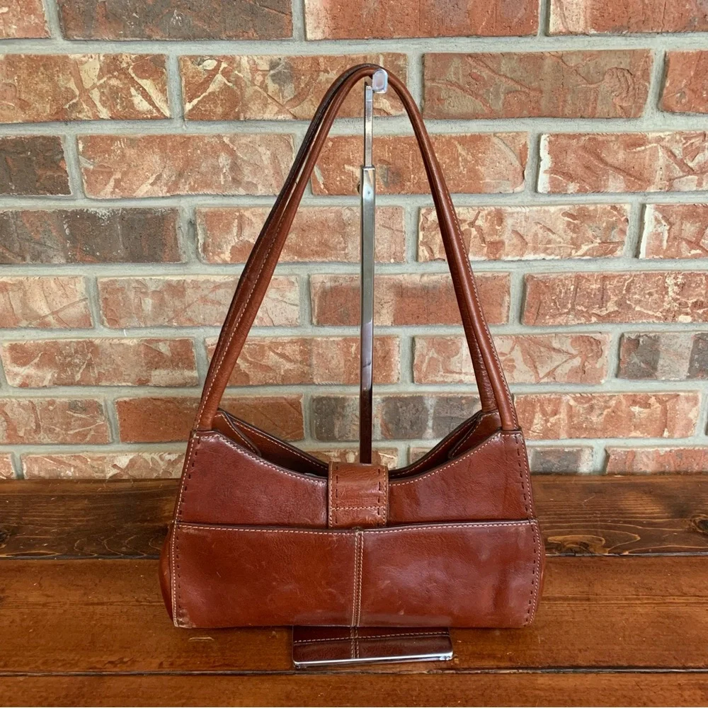 Fossil Sedona li Vintage New Italian Women's Scoop Leather Hobo Shoulder Bag